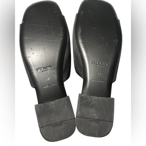 ✨PRADA✨Satin Flat Slide Sandals - Picture 7 of 7